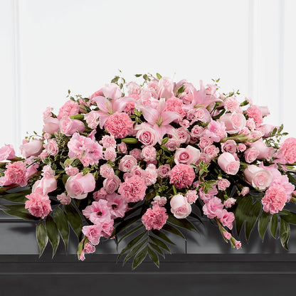Garden of Comfort Casket Spray (Standard) –  Blooms By Vickrey, Camp Hill PA