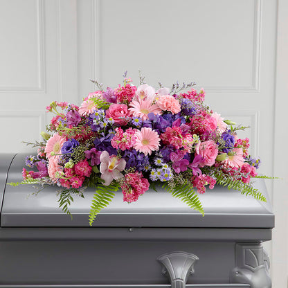 Glorious Garden Casket Spray –  Blooms By Vickrey, Camp Hill PA