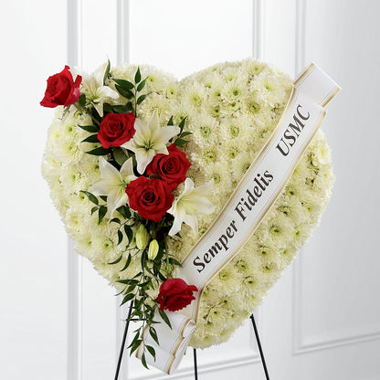 Heartfelt Hero Standing Heart –  Blooms By Vickrey, Camp Hill PA