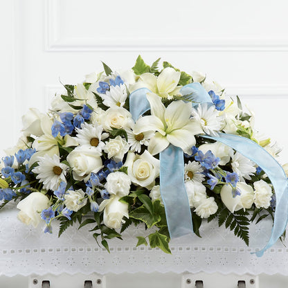 Tender Treasure Casket Spray –  Blooms By Vickrey, Camp Hill PA