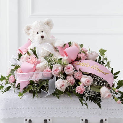 Touch of Sympathy Casket Spray –  Blooms By Vickrey, Camp Hill PA