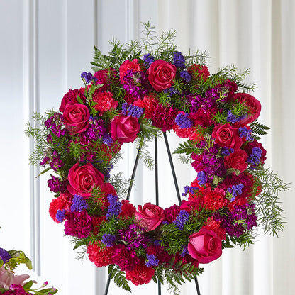 Calming Colors Wreath –  Blooms By Vickrey, Camp Hill PA