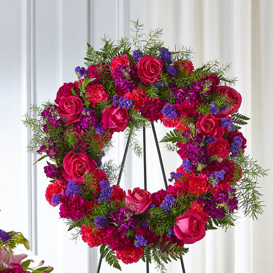 Calming Colors Wreath –  Blooms By Vickrey, Camp Hill PA