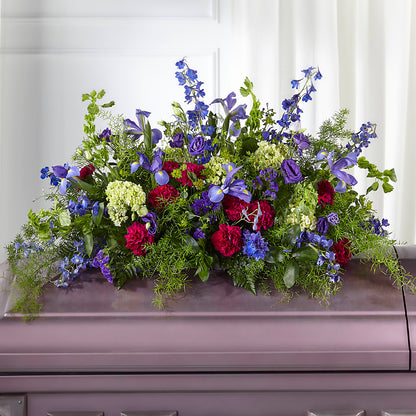 Always Treasured Casket Spray –  Blooms By Vickrey, Camp Hill PA
