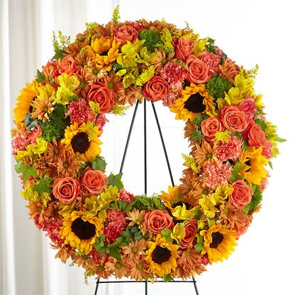 Autumnal Memories Wreath (Standard) –  Blooms By Vickrey, Camp Hill PA