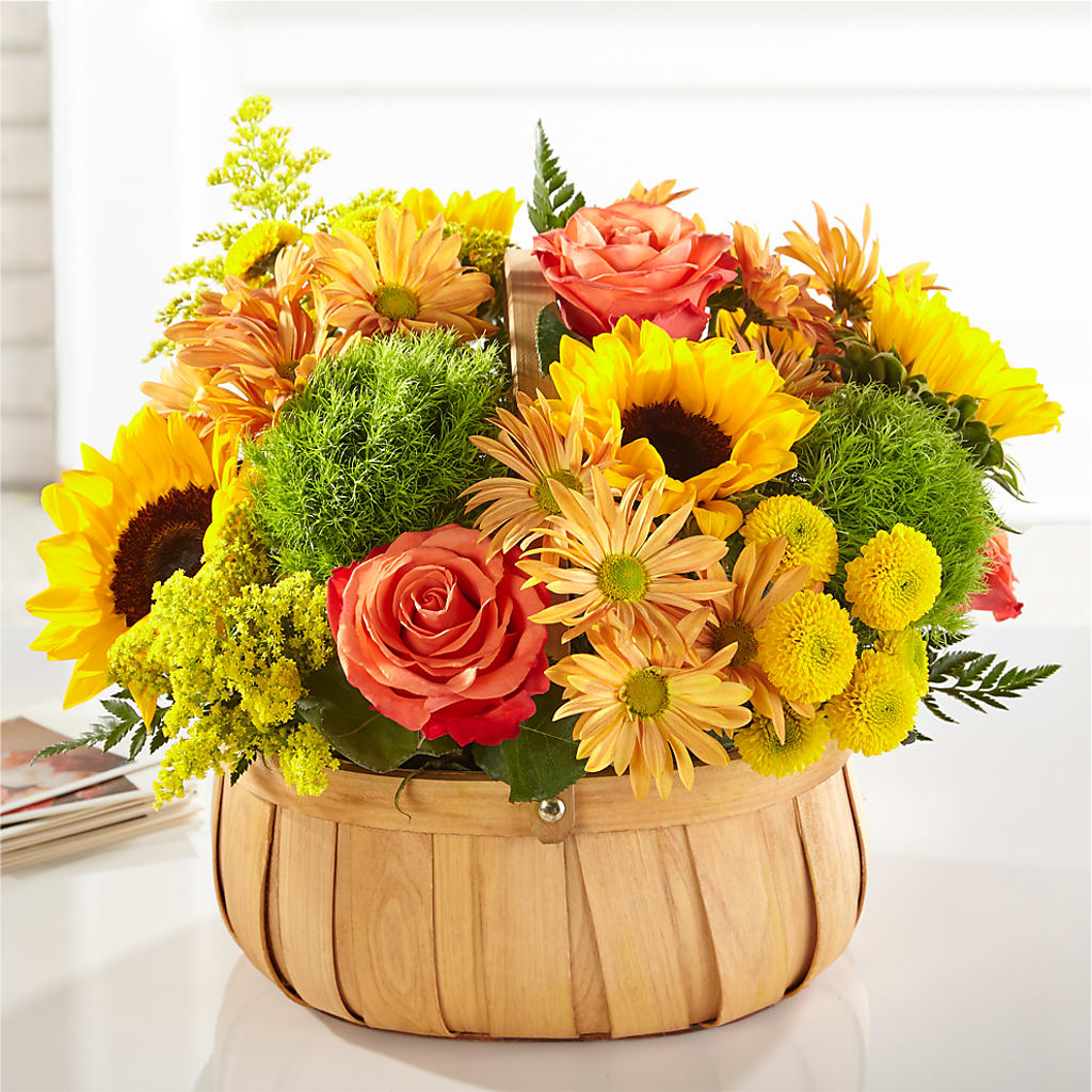 Harvest Sunflower Basket –  Blooms By Vickrey, Camp Hill PA