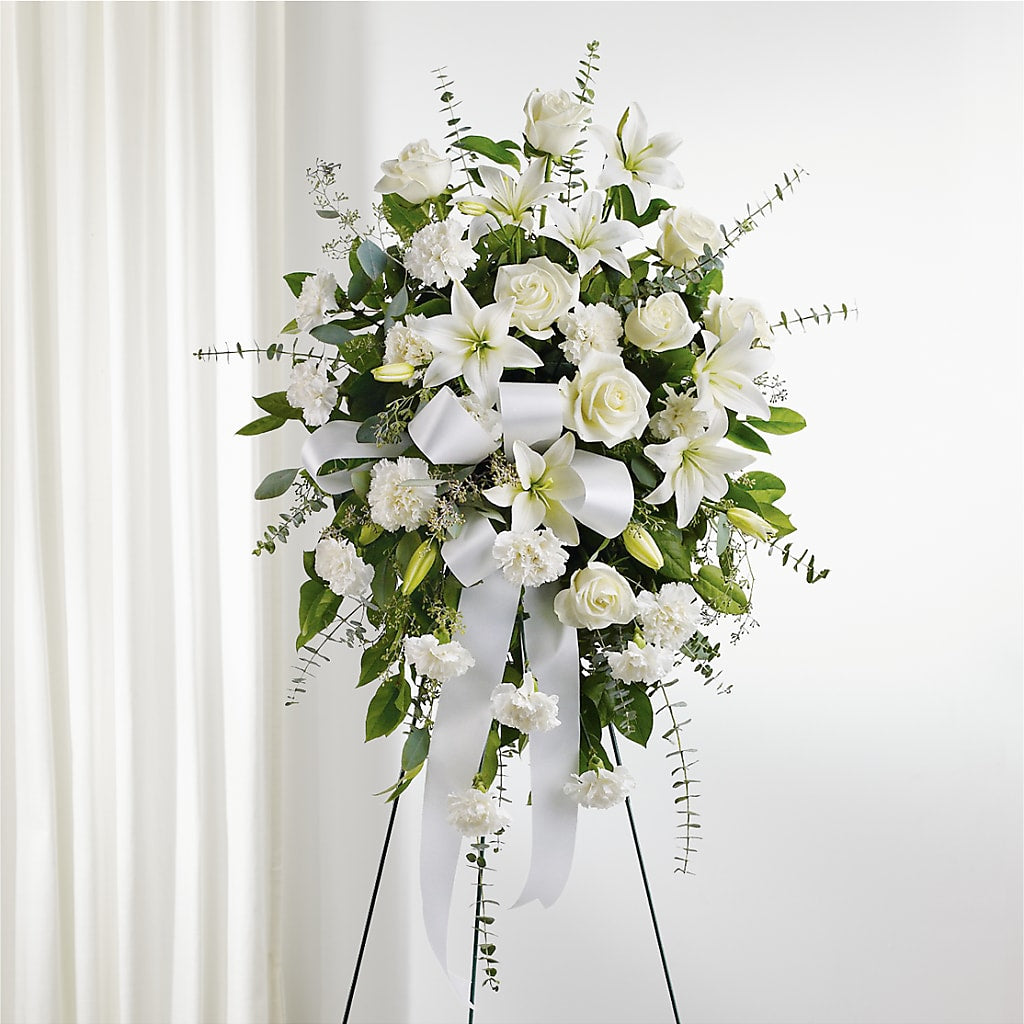 With Care Standing Spray –  Blooms By Vickrey, Camp Hill PA