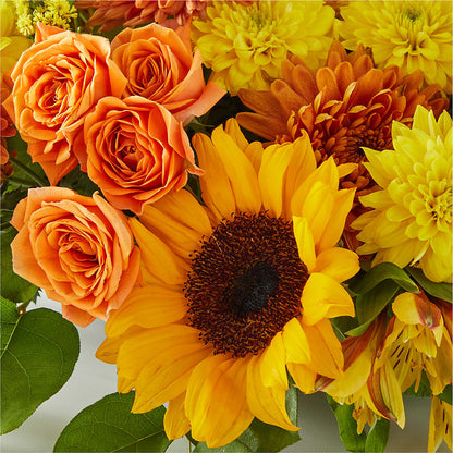 Autumn Harmony Centerpiece –  Blooms By Vickrey, Camp Hill PA