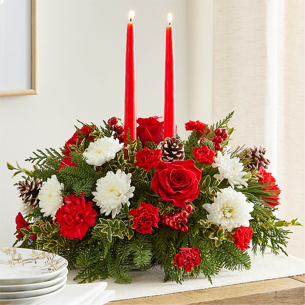 Holiday Soiree Centerpiece –  Blooms By Vickrey, Camp Hill PA