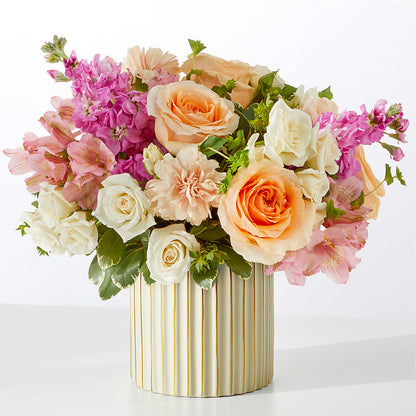 Paradise Bouquet with Ivory Vase –  Blooms By Vickrey, Camp Hill PA