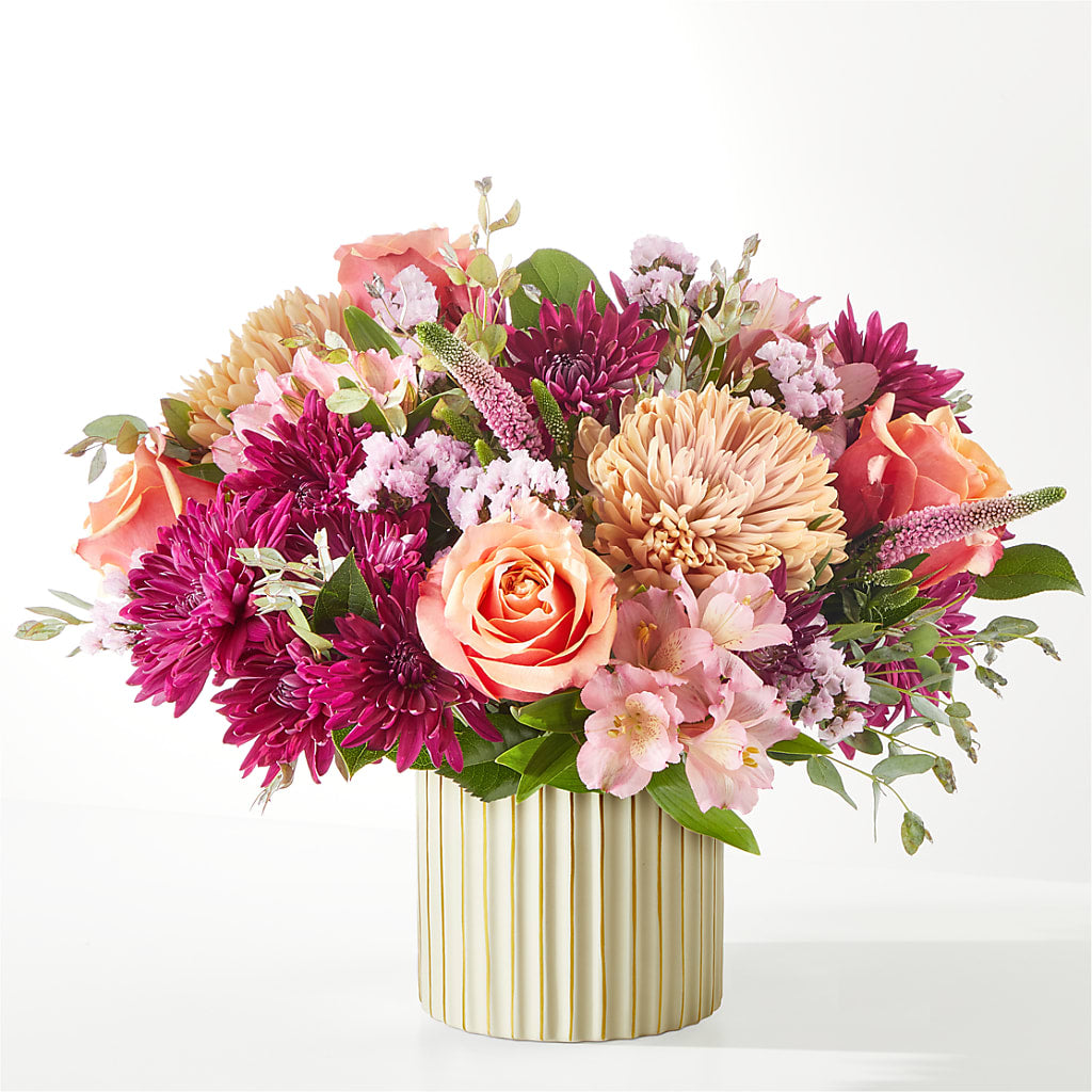 Berry Cobbler Bouquet with Ivory Vase –  Blooms By Vickrey, Camp Hill PA