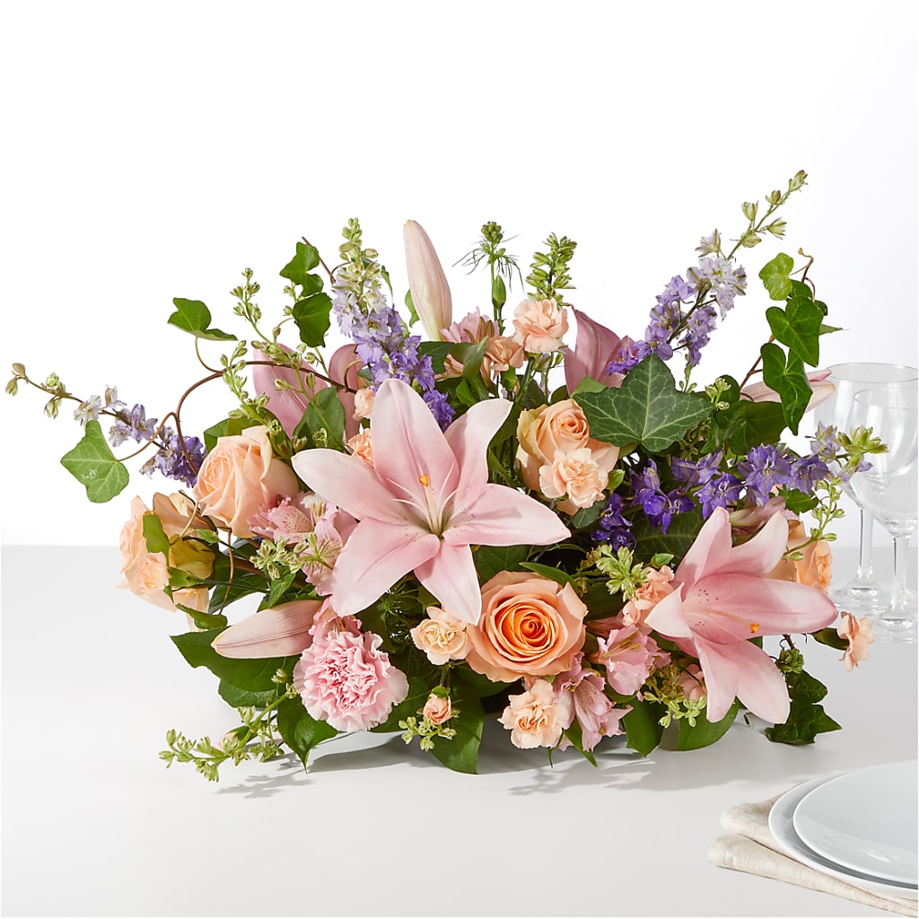 Blossom Time Centerpiece –  Blooms By Vickrey, Camp Hill PA