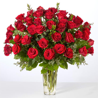 Forever Yours Fifty Stem Red Rose Bouquet –  Blooms By Vickrey, Camp Hill PA