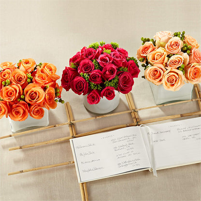 Dawn Rose Centerpiece –  Blooms By Vickrey, Camp Hill PA